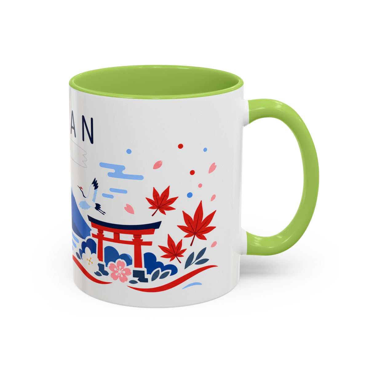 Japan Coffee Mug | Travel Souvenir Accent Mug | Country Gift Ceramic Cup 11oz 15oz