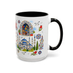 Istanbul Travel Mug | European City Souvenir Accent Coffee Mug | 11oz 15oz Ceramic Cup