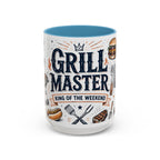 Grill Master Coffee Mug | Father's Day Gift for Dad | Accent Color Ceramic 11oz 15oz