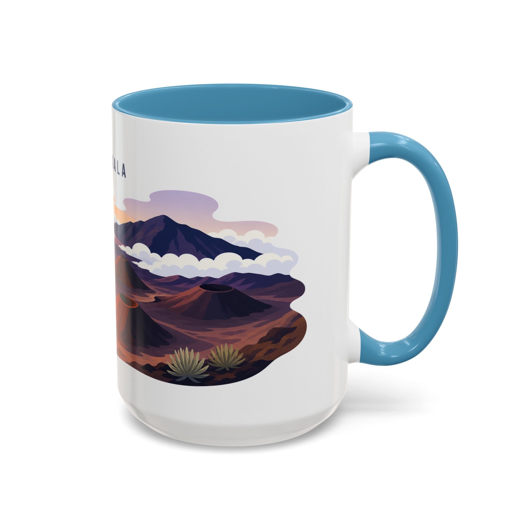 Haleakala National Park Coffee Mug | Solid Color Block Park Souvenir | 11oz 15oz Accent Mug