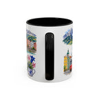 Innsbruck Illustrated Travel Mug | City Souvenir Accent Coffee Mug | 11oz 15oz Ceramic Cup