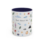 Denali National Park Christmas Mug | Watercolor Travel Souvenir | Holiday Gift | Accent Ceramic Coffee Cup 11oz 15oz