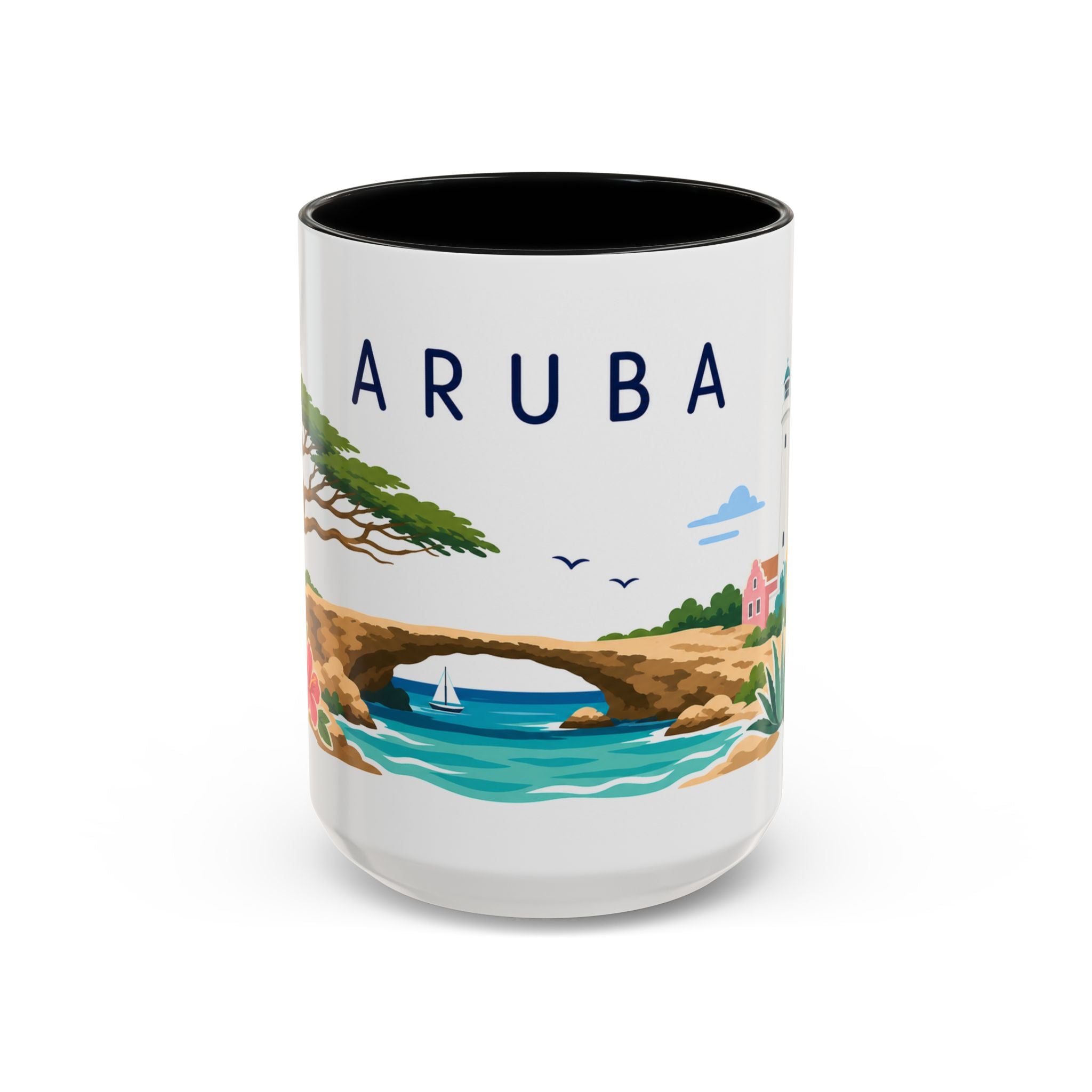 Aruba Coffee Mug | Travel Souvenir Accent Mug | Country Gift Ceramic Cup 11oz 15oz