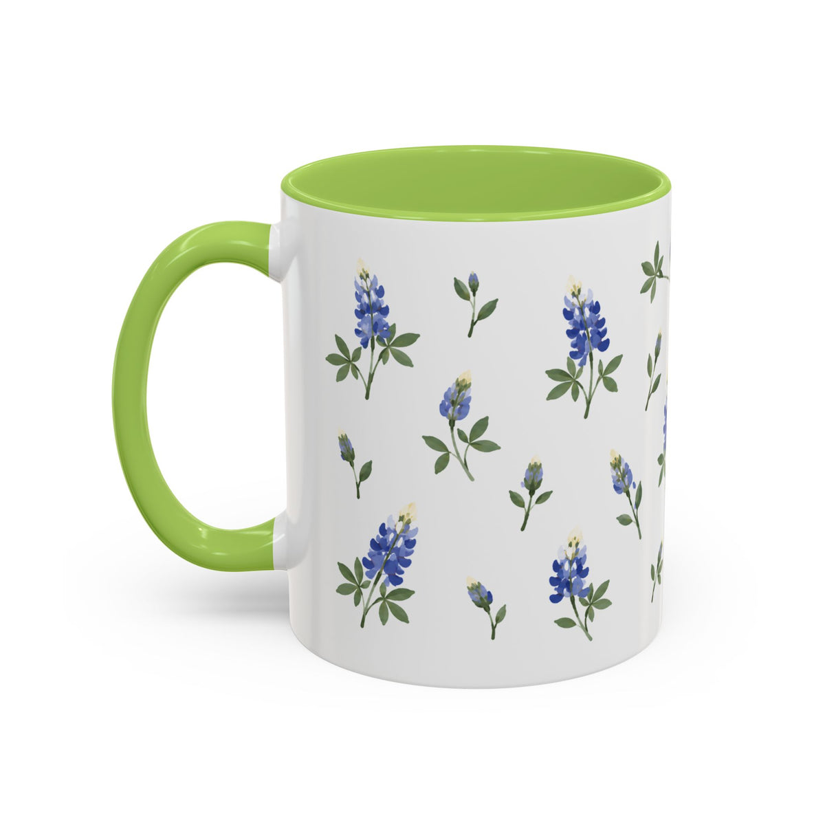 Texas Bluebonnet Mug, State Flower Floral Coffee Cup, 11oz Botanical Gift