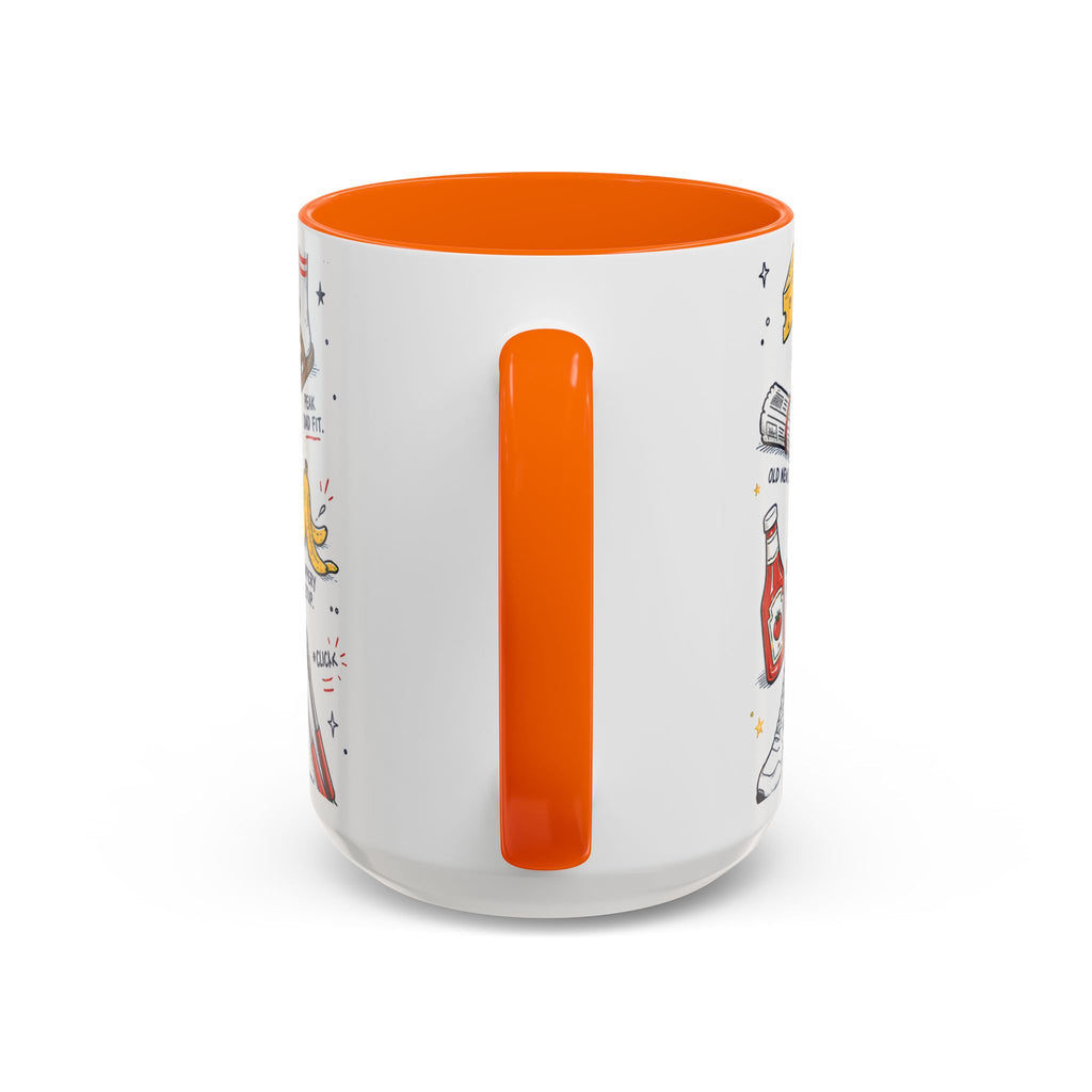 Dad Jokes Sorry Not Sorry Coffee Mug | Father's Day Gift for Dad | Accent Color Ceramic 11oz 15oz