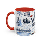 Great White North Coffee Mug | Canadian Pride Gift | Accent Color Ceramic 11oz 15oz
