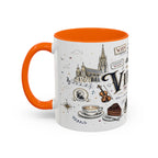Vienna Coffee Mug | Austria Souvenir Travel Gift | Accent Color Ceramic 11oz 15oz