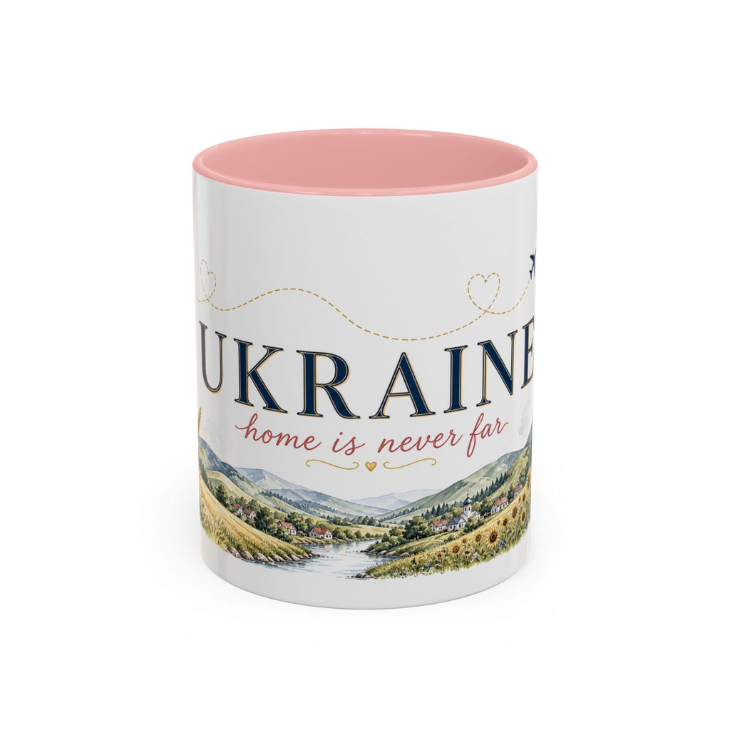 Ukraine Home Country Mug | Moving Away Gift | Long Distance Friendship | 11 oz 15 oz Accent Mug