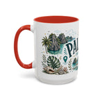 Palawan Coffee Mug | Travel Destination Souvenir Gift | Accent Color Ceramic 11oz 15oz