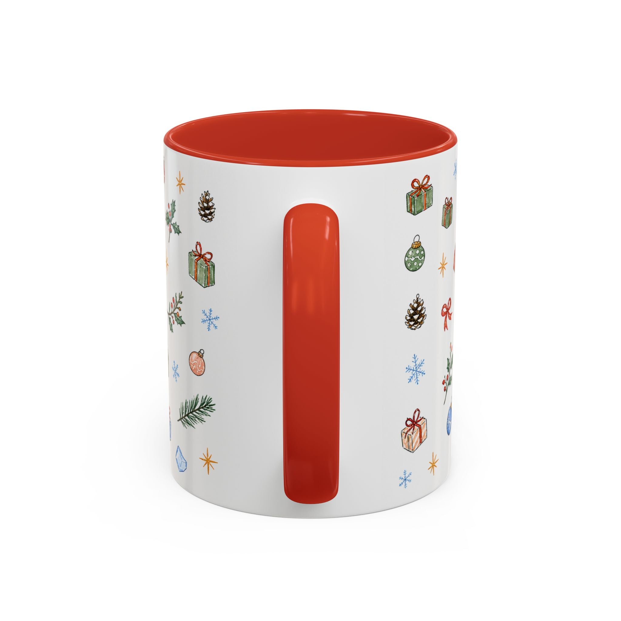 Denali National Park Christmas Mug | Watercolor Travel Souvenir | Holiday Gift | Accent Ceramic Coffee Cup 11oz 15oz