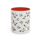 Massachusetts Mayflower Mug, State Flower Floral Coffee Cup, 11oz Botanical Gift