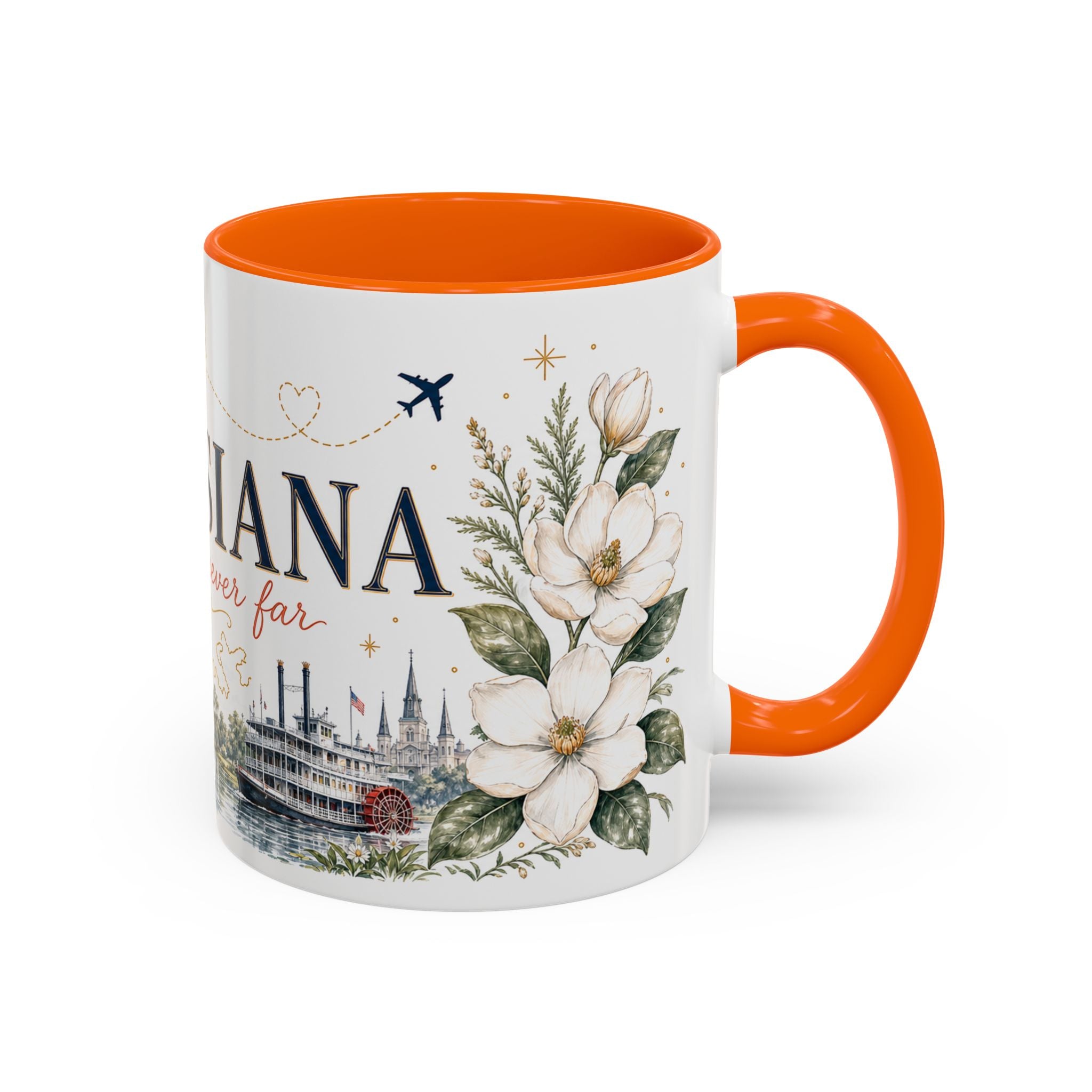 Louisiana Home State Mug | Moving Away Gift | Long Distance Friendship Coffee Cup | 11oz 15oz Accent Mug