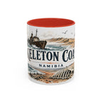 Skeleton Coast Mug, Namibia Travel Souvenir, Bucket List Gift, Accent Ceramic Coffee Mug 11oz 15oz