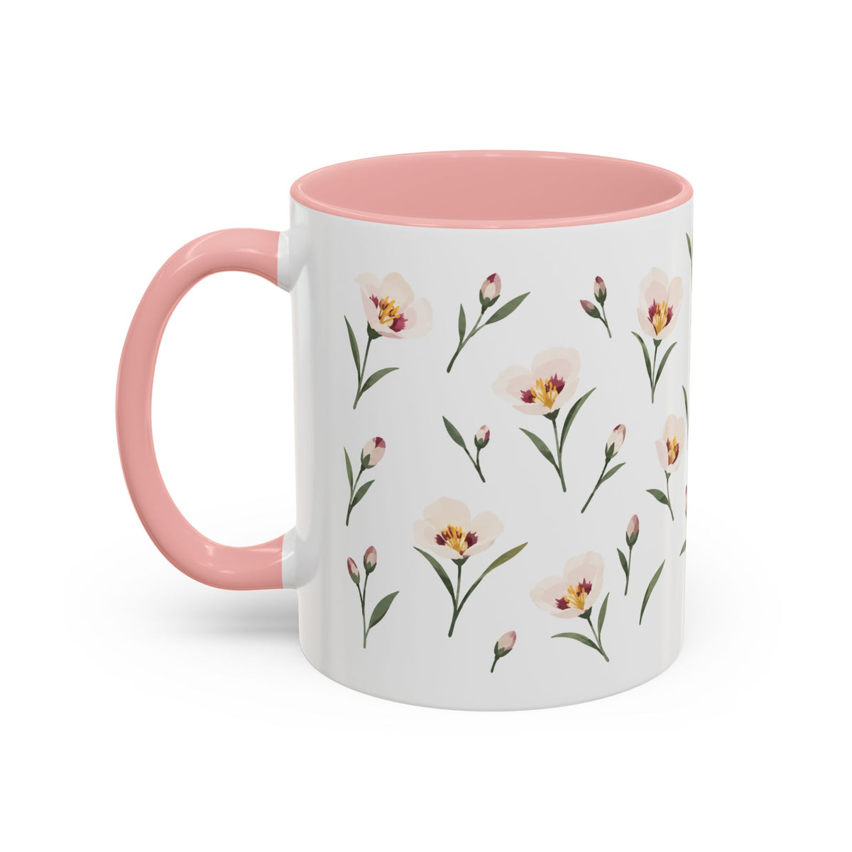 Utah Sego Lily Mug, State Flower Floral Coffee Cup, 11oz Botanical Gift