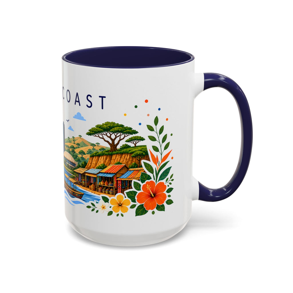 Ivory Coast Coffee Mug | Travel Souvenir Accent Mug | Place Gift Ceramic Cup 11oz 15oz