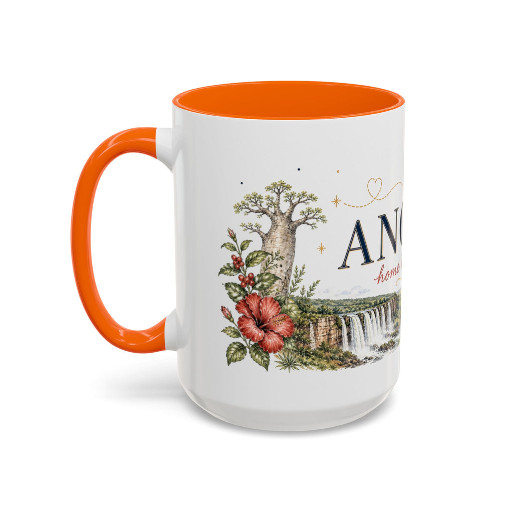 Angola Home Country Mug | Moving Away Gift | Long Distance Friendship | 11 oz 15 oz Accent Mug