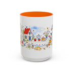 Storybook Cottage Breakfast Mug | Hand Painted Fairy Tale Accent Coffee Mug