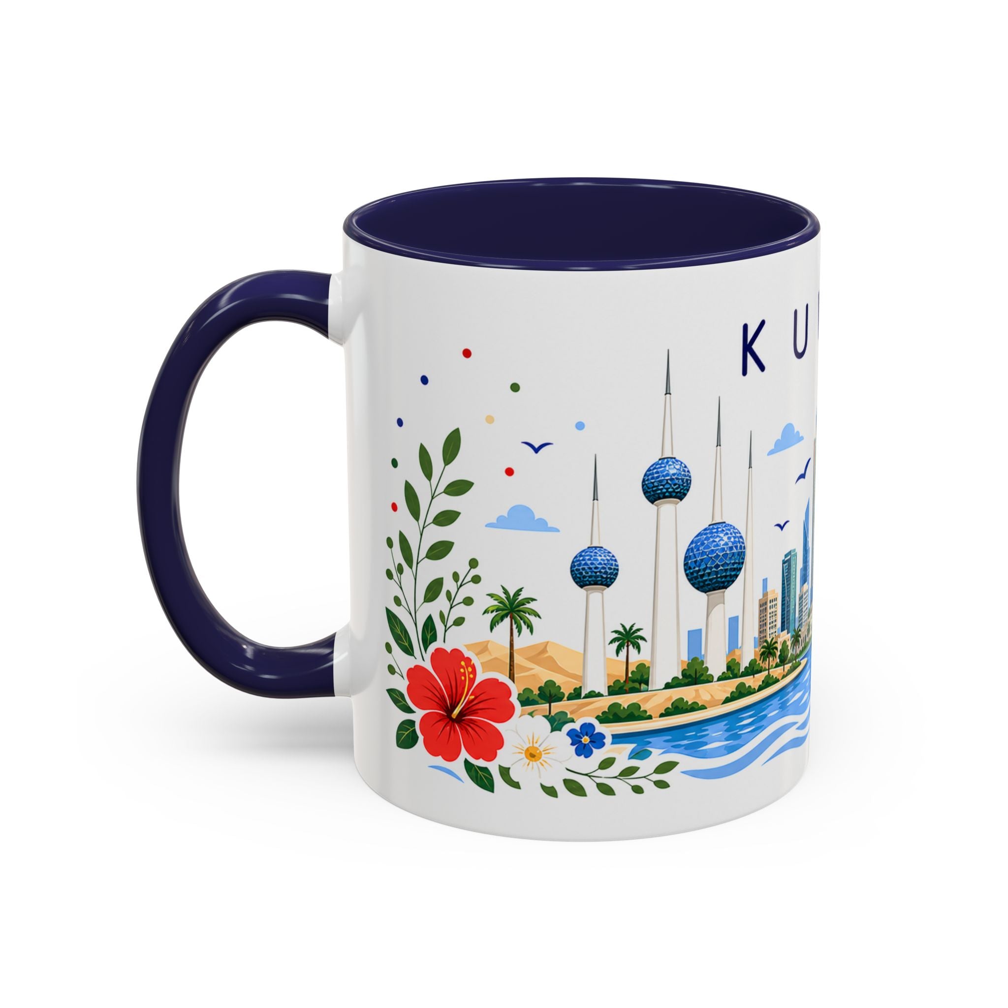 Kuwait Coffee Mug | Travel Souvenir Accent Mug | Place Gift Ceramic Cup 11oz 15oz