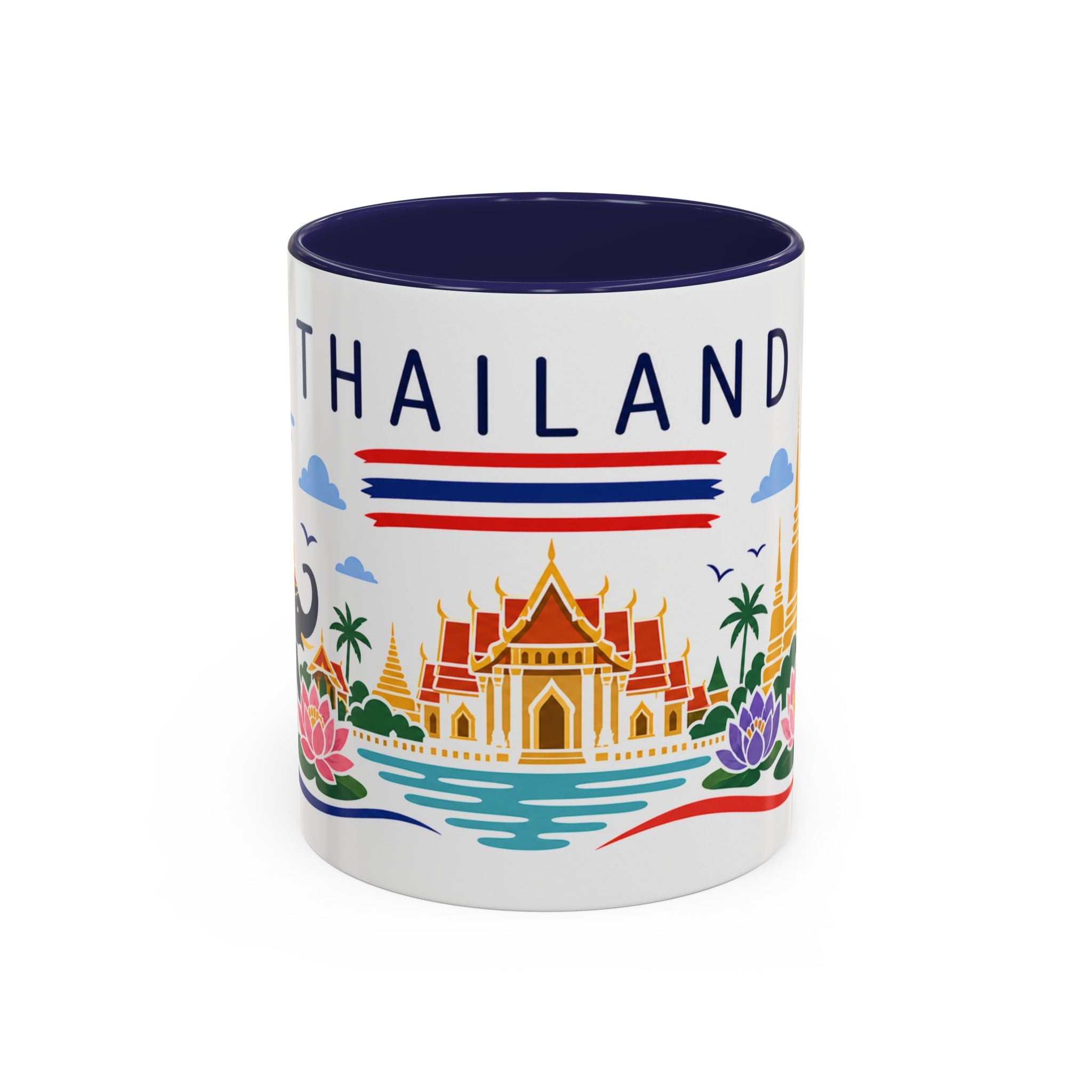 Thailand Coffee Mug | Travel Souvenir Accent Mug | Country Gift Ceramic Cup 11oz 15oz