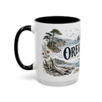 Oregon Coast Mug, Pacific Northwest Travel Souvenir, Bucket List Gift, Accent Ceramic Coffee Mug 11oz 15oz