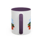 Torres del Paine Coffee Mug | Travel Destination Souvenir Gift | Accent Color Ceramic 11oz 15oz