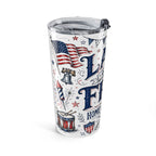 Land of the Free 20oz Tumbler | Home of the Brave 4th of July Gift | Insulated Stainless Steel Travel Cup