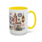 Marrakech Medina Coffee Mug | Travel Destination Souvenir Gift | Accent Color Ceramic 11oz 15oz