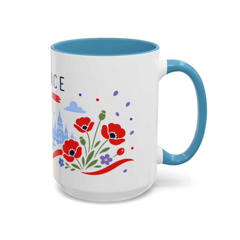 France Coffee Mug | Travel Souvenir Accent Mug | Country Gift Ceramic Cup 11oz 15oz