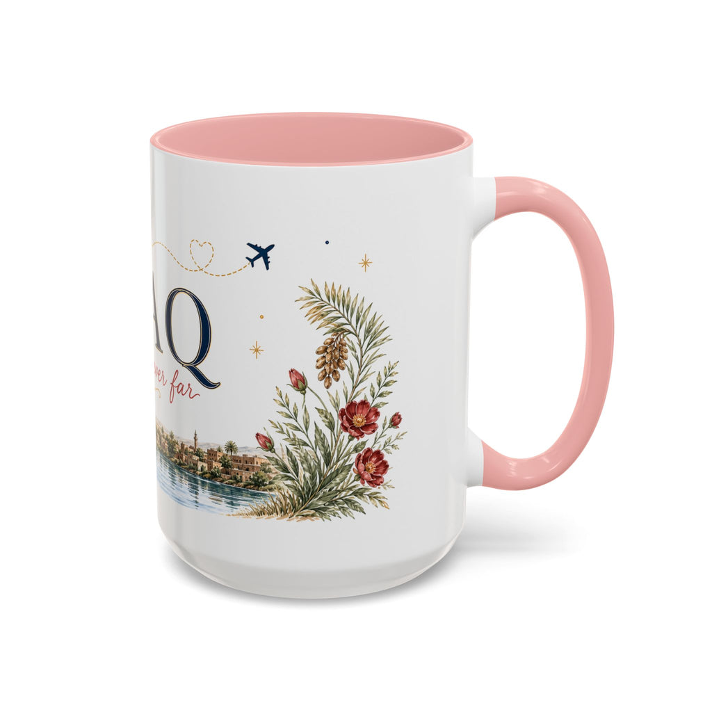 Iraq Home Country Mug | Moving Away Gift | Long Distance Friendship | 11 oz 15 oz Accent Mug