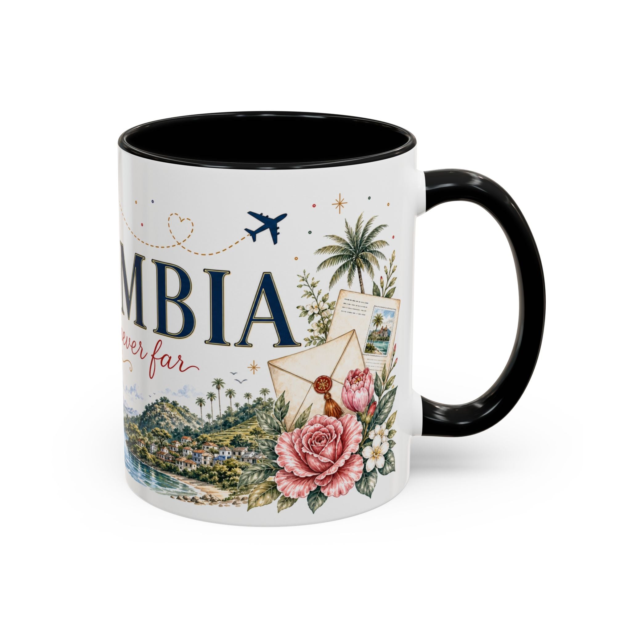 Colombia Home Country Mug | Moving Away Gift | Long Distance Friendship | 11 oz 15 oz Accent Mug