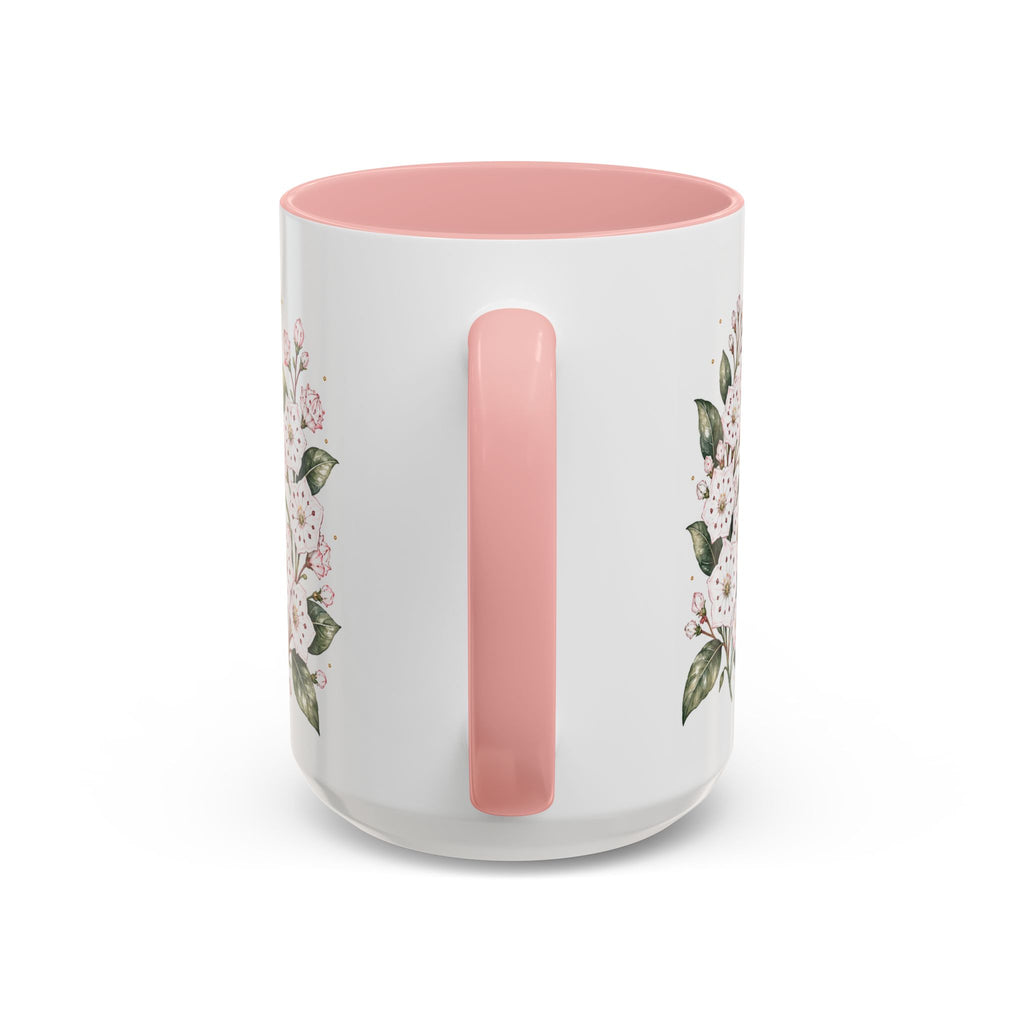 Connecticut State Map Mug | Botanical Accent Coffee Cup (11oz 15oz)