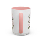 Connecticut State Map Mug | Botanical Accent Coffee Cup (11oz 15oz)