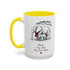 Elephant Mom Coffee Mug | First Home Forever Heart | Mother's Day Gift