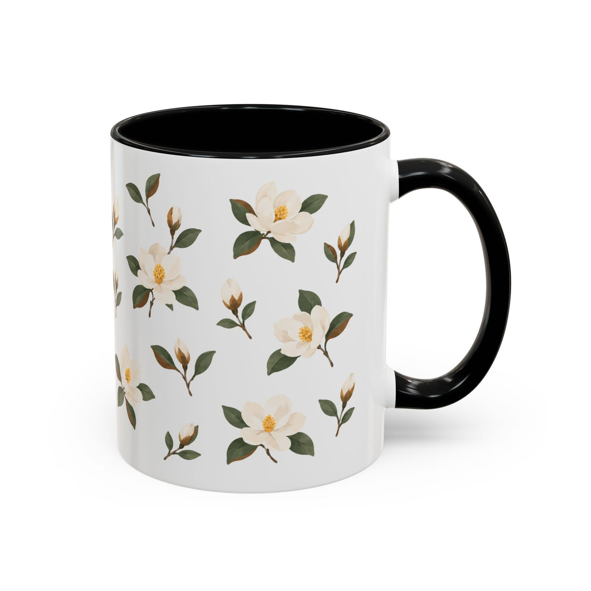Mississippi Magnolia Mug, State Flower Floral Coffee Cup, 11oz Botanical Gift