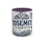 Yosemite National Park Coffee Mug | Hiking Camping Nature Gift | Accent Color Ceramic 11oz 15oz