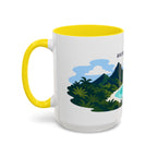National Park of American Samoa Coffee Mug | Solid Color Block Park Souvenir | 11oz 15oz Accent Mug