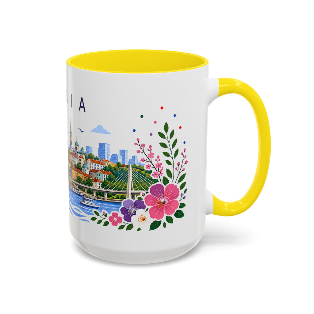 Serbia Coffee Mug | Travel Souvenir Accent Mug | Place Gift Ceramic Cup 11oz 15oz