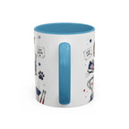 Super Dad My Hero Coffee Mug | Father's Day Gift for Dad | Accent Color Ceramic 11oz 15oz