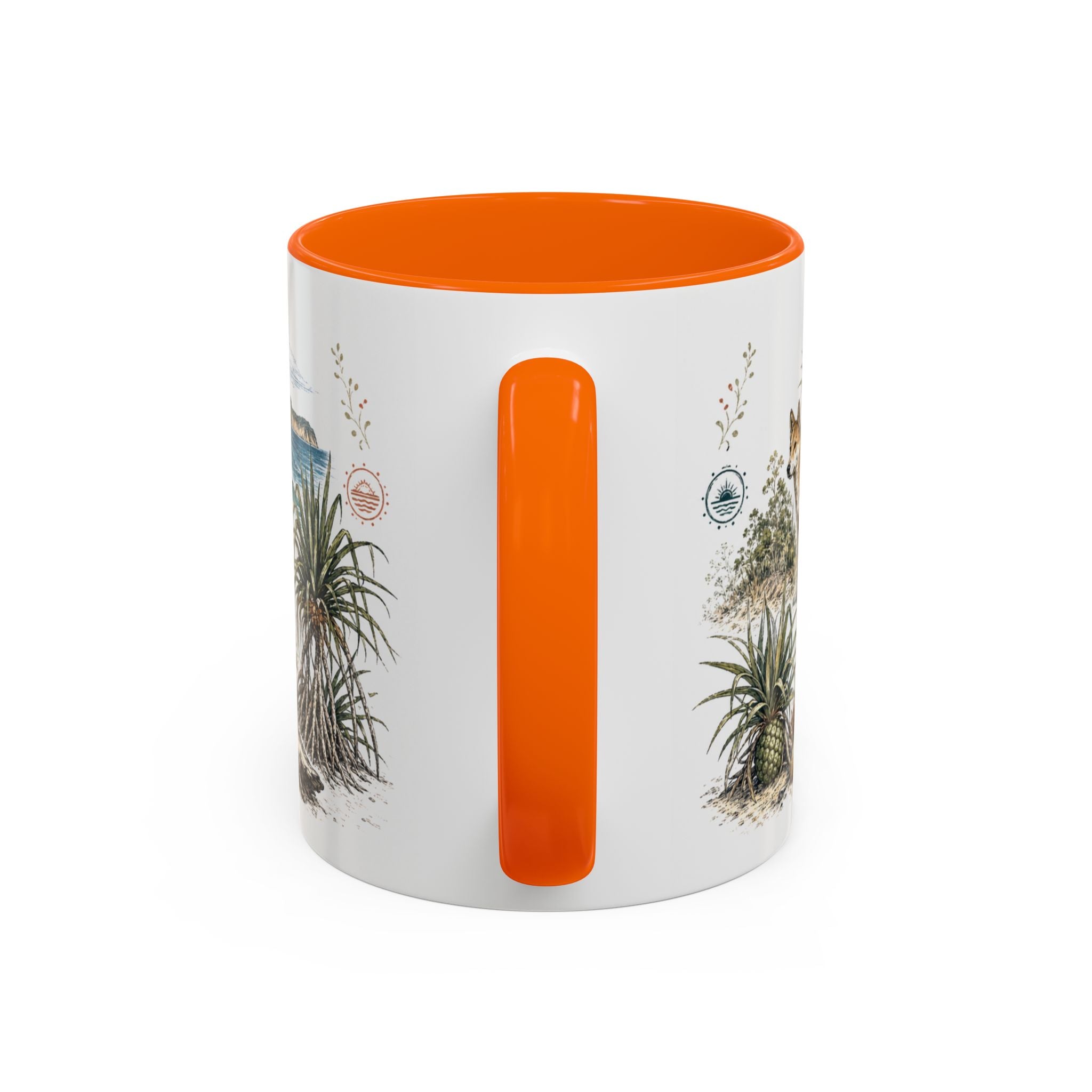 K'gari Mug, Australia Travel Souvenir, Bucket List Gift, Accent Ceramic Coffee Mug 11oz 15oz
