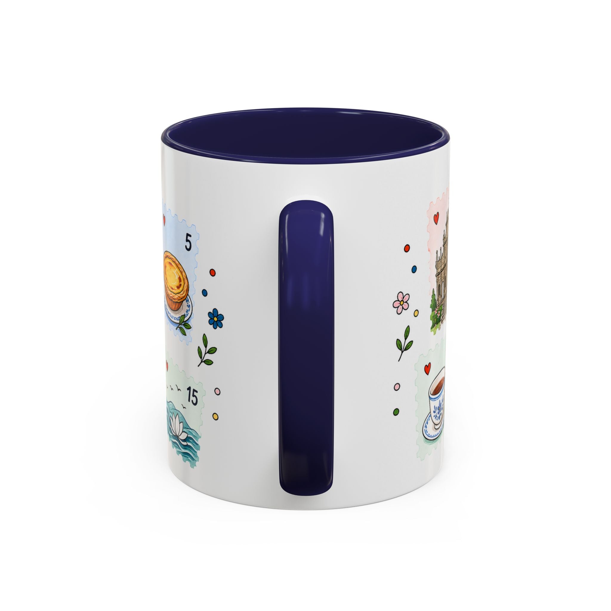 Macau Coffee Mug | Postage Stamp Collage Mug | Travel Souvenir Accent Cup 11oz 15oz