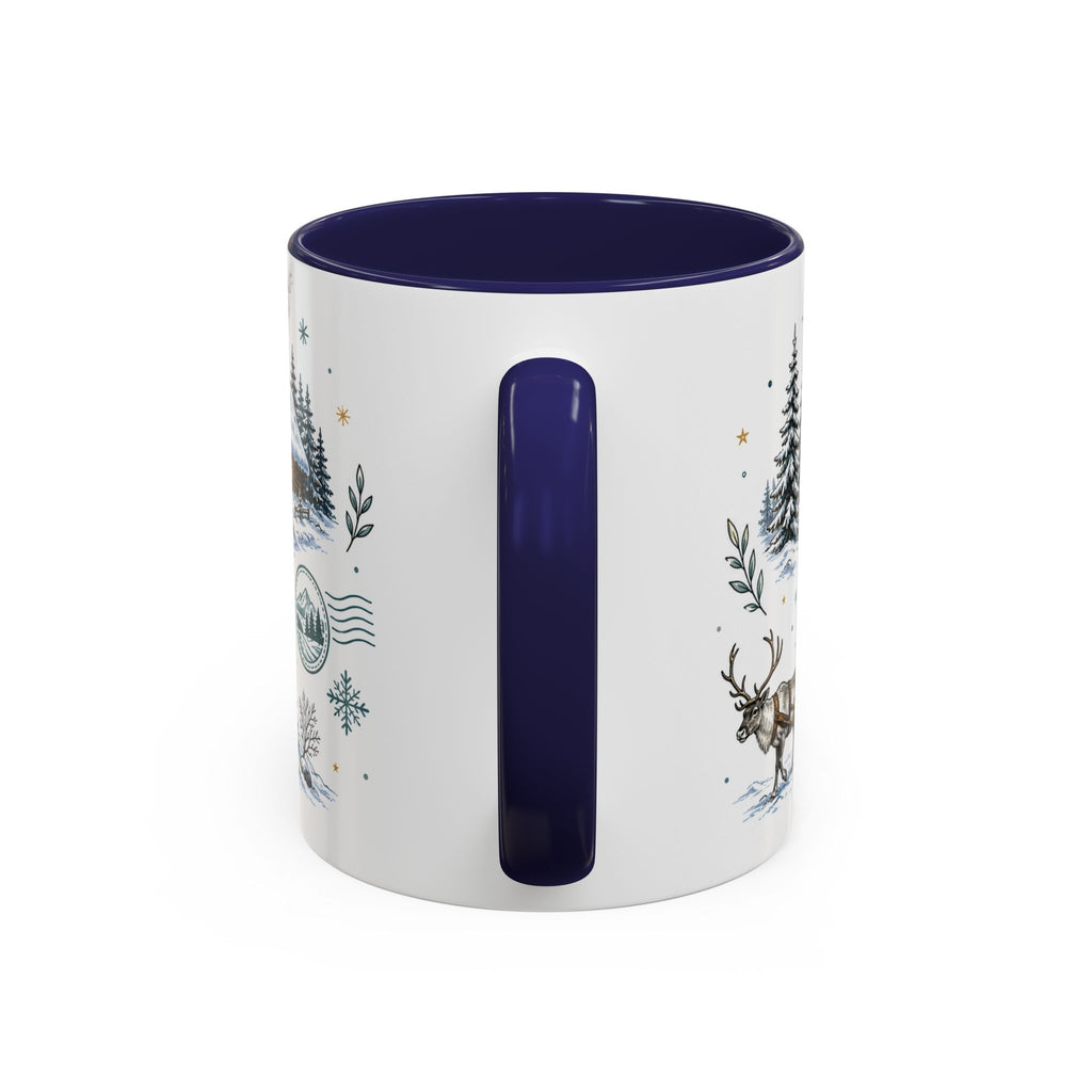 Lapland Coffee Mug | Travel Destination Souvenir Gift | Accent Color Ceramic 11oz 15oz