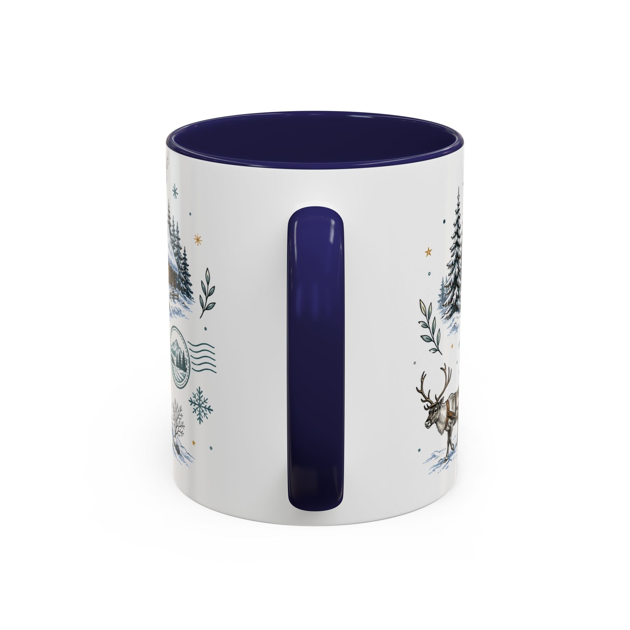 Lapland Coffee Mug | Travel Destination Souvenir Gift | Accent Color Ceramic 11oz 15oz