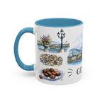 Geneva Illustrated Travel Mug | City Souvenir Accent Coffee Mug | 11oz 15oz Ceramic Cup