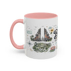 Bali Coffee Mug | Indonesia Souvenir Travel Gift | Accent Color Ceramic 11oz 15oz