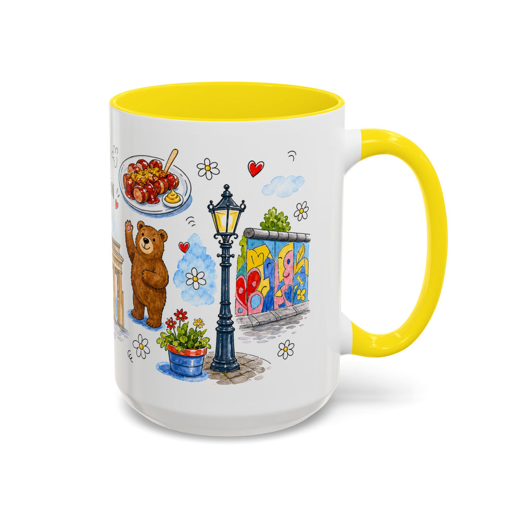 Berlin Travel Mug | European City Souvenir Accent Coffee Mug | 11oz 15oz Ceramic Cup