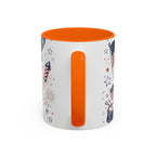 Land of the Free Coffee Mug | Home of the Brave 4th of July Gift | Accent Color Ceramic 11oz 15oz