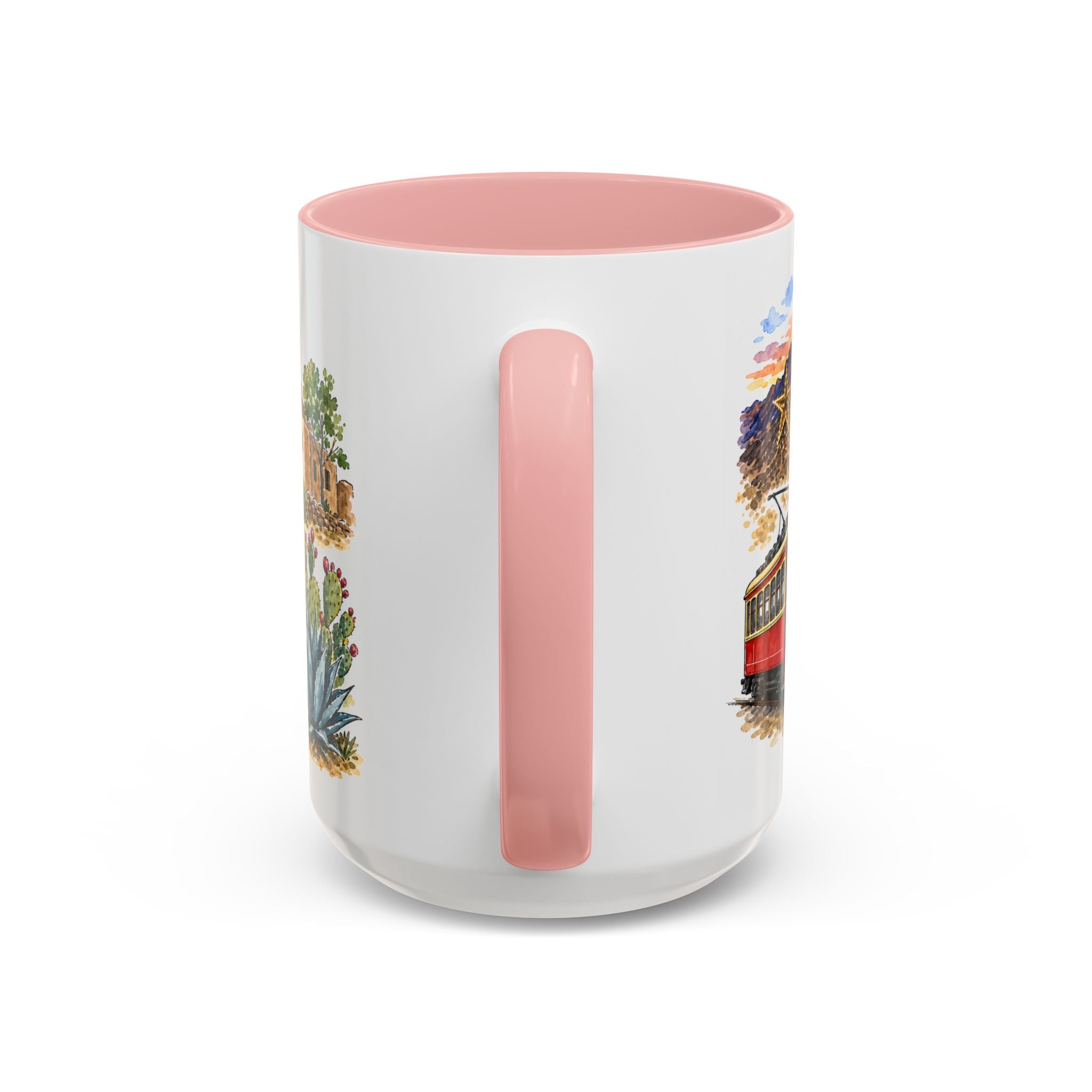El Paso Illustrated Travel Mug | City Souvenir Accent Coffee Mug | 11oz 15oz Ceramic Cup