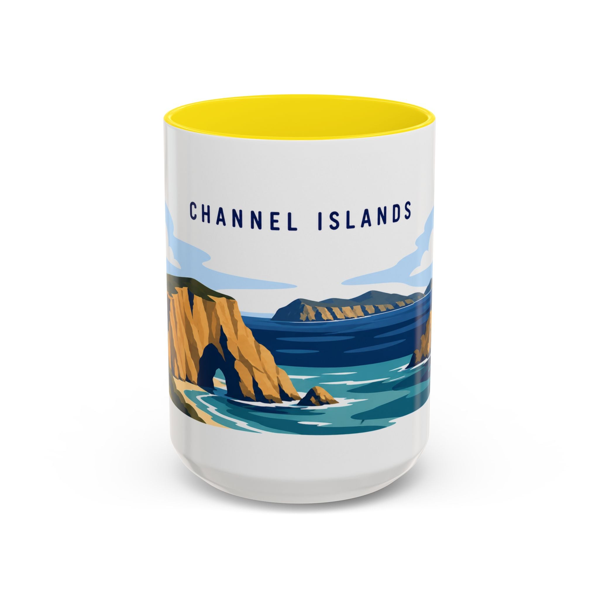 Channel Islands National Park Coffee Mug | Solid Color Block Park Souvenir | 11oz 15oz Accent Mug