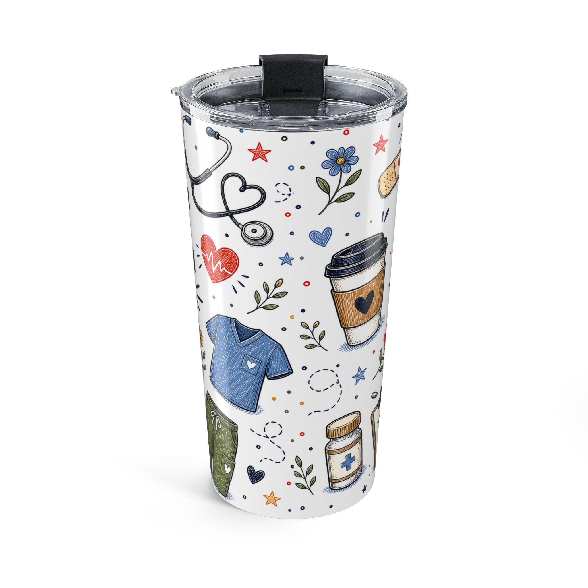 Nurse Fuel 20oz Tumbler | Nurse Appreciation Gift | Insulated Stainless Steel Travel Cup