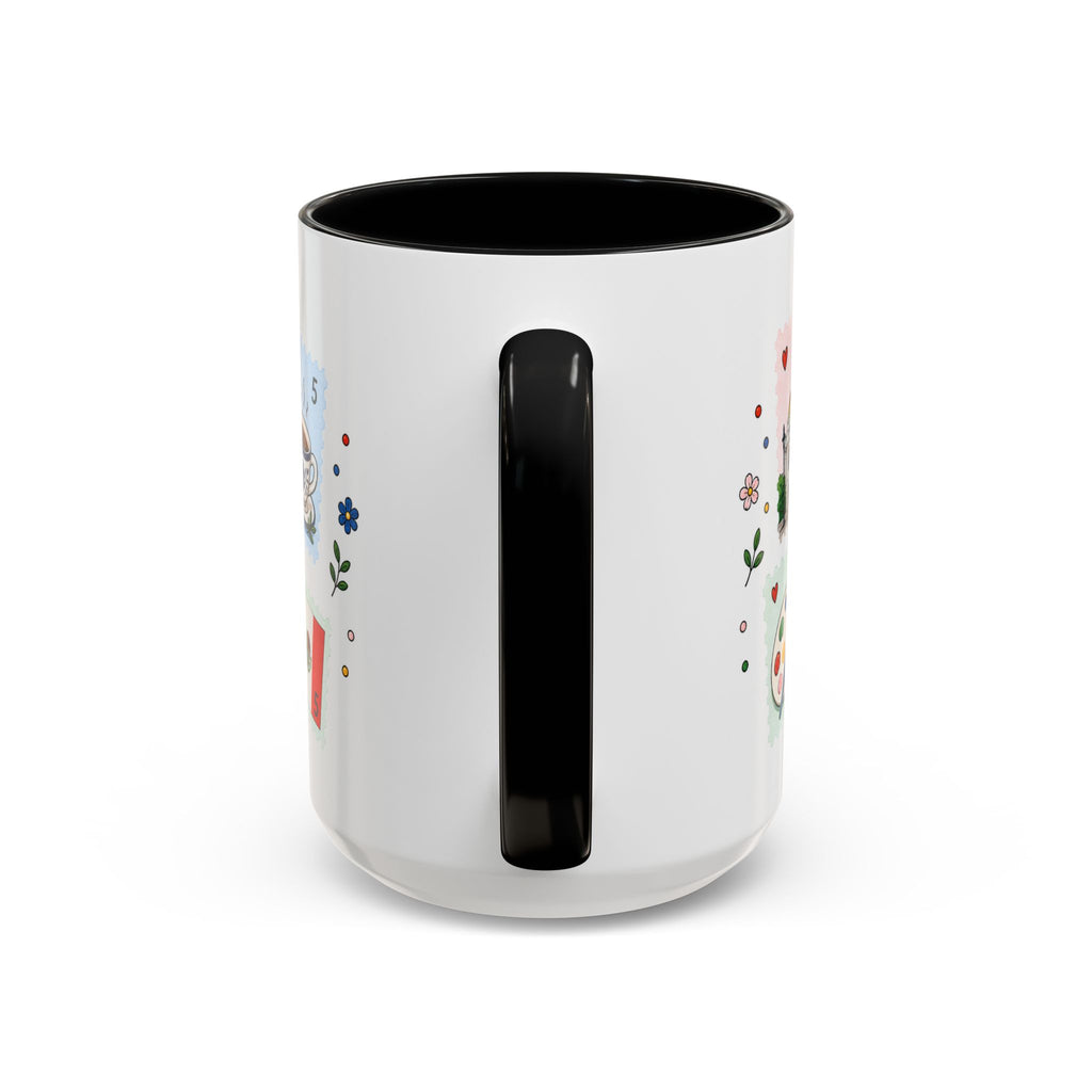 Mexico City Coffee Mug | Postage Stamp Collage Mug | Travel Souvenir Accent Cup 11oz 15oz